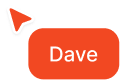 User cursor placing note