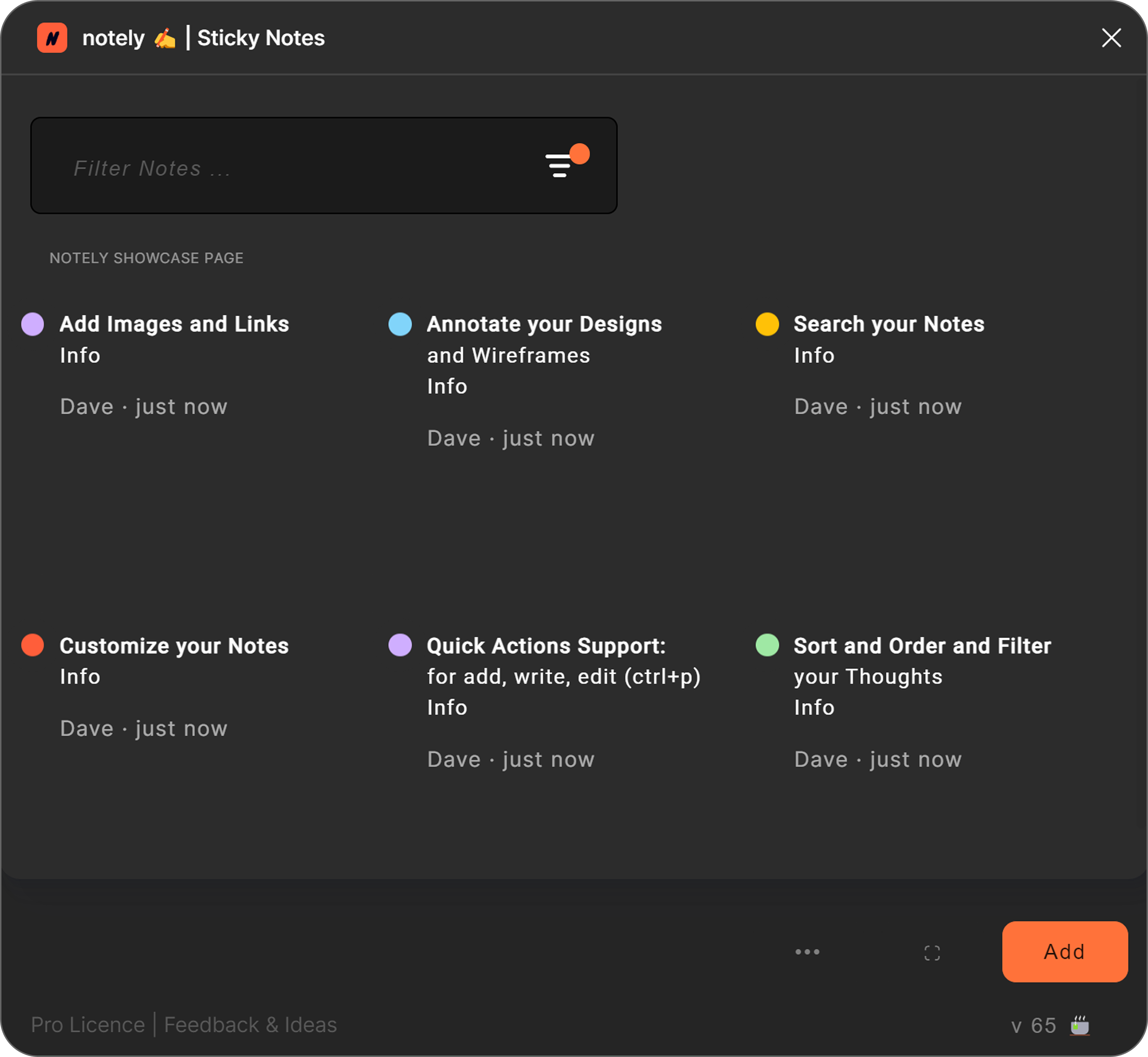 Notely Pro clean UI mode with enhanced features