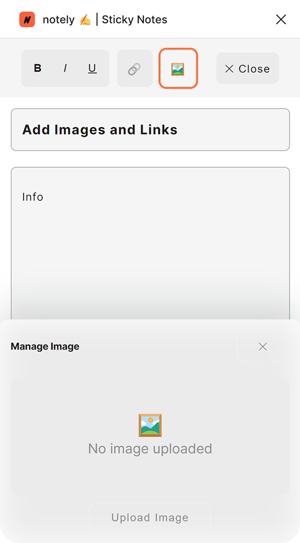 Adding images to sticky notes in Figma with Notely